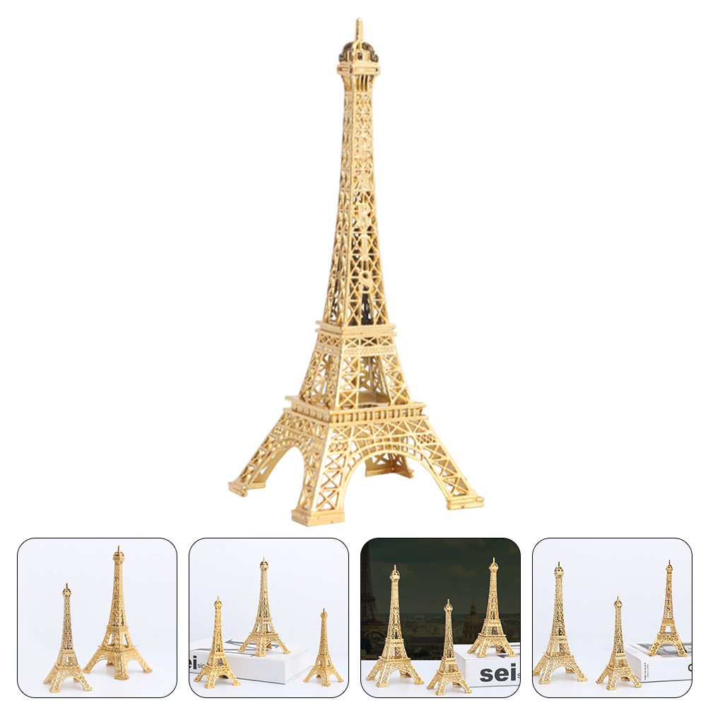 Vintage Eiffel Tower Model Iron Eiffel Tower Decoration Home Desktop  Ornament 